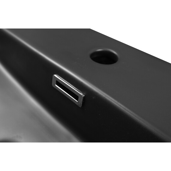 Раковина подвесная Azario 50 см AZ-2173-S-MB, черный матовый - фото 4