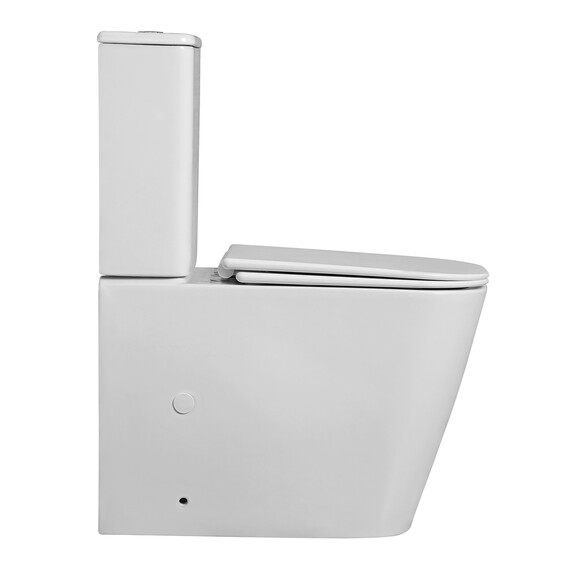 Унитаз-компакт безободковый Azario ESCONDA AZ-1255A с крышкой микролифт (система смыва торнадо) - фото 2