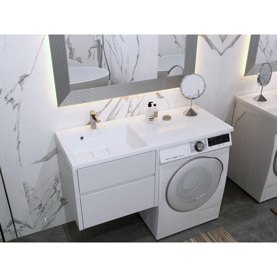 Раковина над стиральной машиной Azario Paola Magenta 120 см L CS00078451 - фото 10