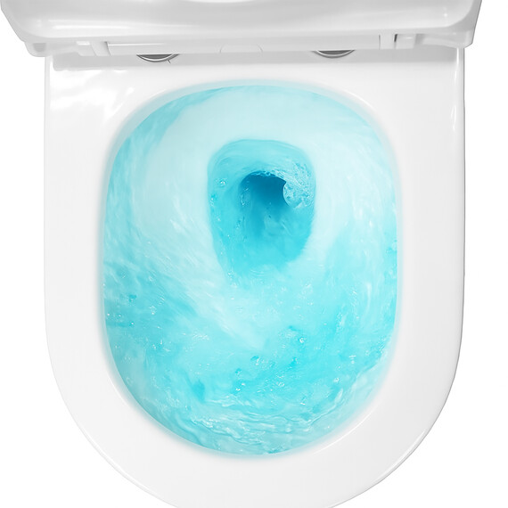 Унитаз подвесной безободковый Azario Nove AZ-9312T с тонкой крышкой микролифт - фото 9