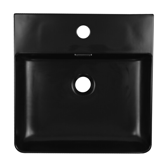 Раковина подвесная Azario 42 см AZ-2177-MB, черный матовый - фото 2