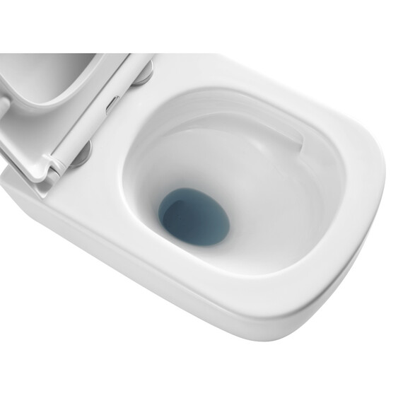 Унитаз подвесной Azario Campo AZ-1883WH с крышкой микролифт (система смыва Торнадо) - фото 4