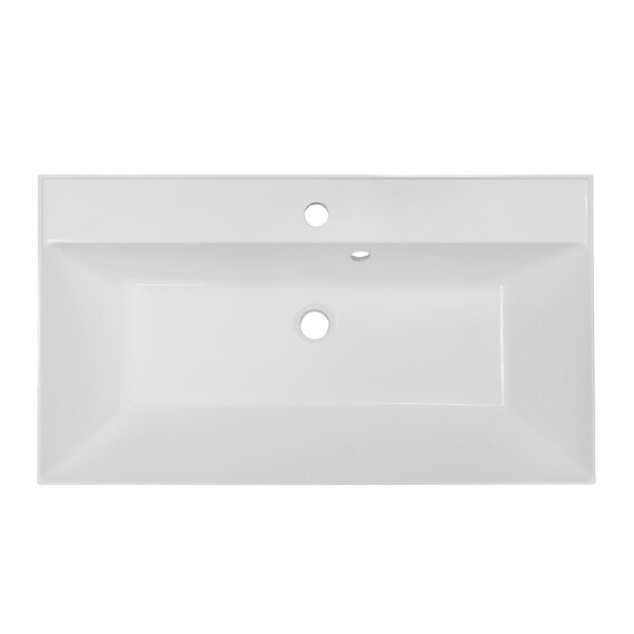 Тумба подвесная с раковиной Azario Viola 80/2 80 см CS00097142, фисташковый - фото 6