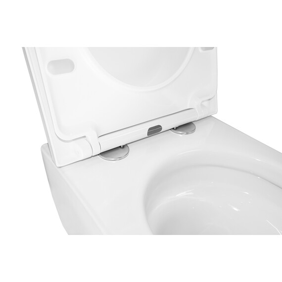 Унитаз подвесной Azario Nemi AZ-1293WH с крышкой микролифт (система смыва Торнадо) - фото 8