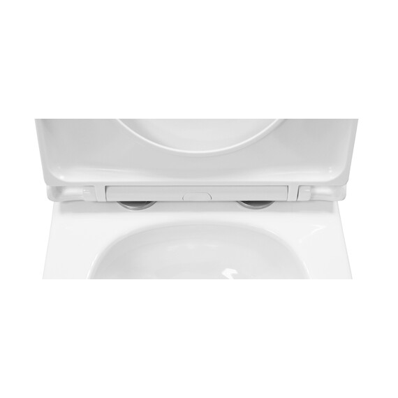 Унитаз подвесной безободковый Azario Nove AZ-9312T с тонкой крышкой микролифт - фото 7