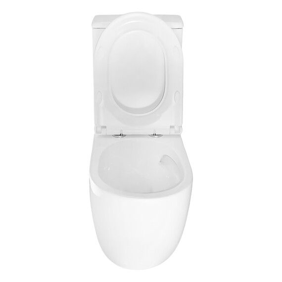 Унитаз-компакт безободковый Azario RIANO AZ-1307A с крышкой микролифт (система смыва Торнадо) - фото 5