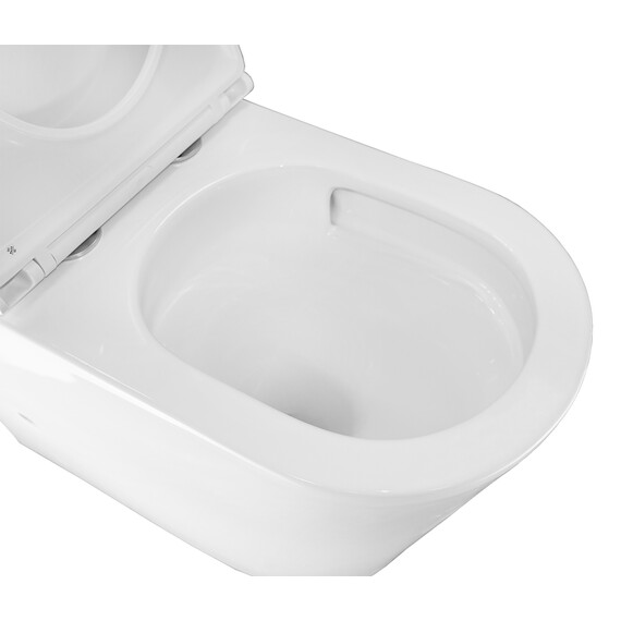 Унитаз-компакт безободковый Azario Margo AZ-2125-UQ1 с крышкой микролифт (система смыва Торнадо) - фото 6