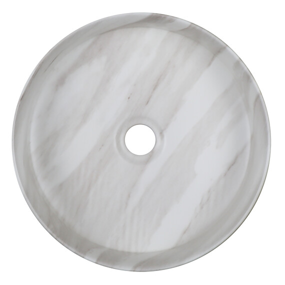 Раковина-чаша Azario 35 см AZ-3134-M817, светлый мрамор - фото 2