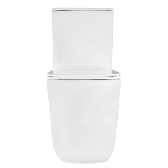 Унитаз-компакт безободковый Azario RIANO AZ-1305A с крышкой микролифт (система смыва Торнадо) - фото 12