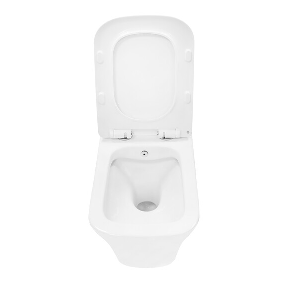 Унитаз подвесной безободковый Azario Nove AZ-9321B с тонкой крышкой микролифт - фото 5