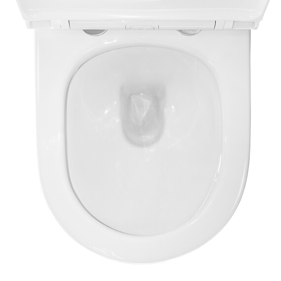 Унитаз подвесной безободковый Azario Uno AZ-2380 с тонкой крышкой микролифт - фото 9