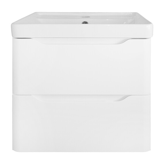 Тумба подвесная с раковиной Azario LOTOS 50 см CS00094662, белый глянцевый - фото 3