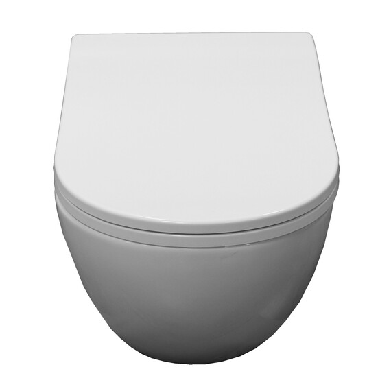 Унитаз подвесной Azario Etera AZ-118E-UQ3 с тонкой крышкой микролифт - фото 3