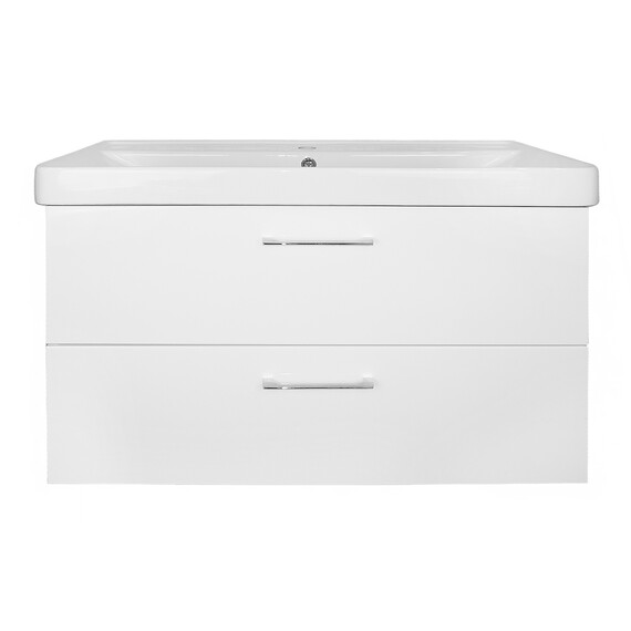 Тумба подвесная с раковиной Azario Ника 90 см CS00089922, белый матовый - фото 3