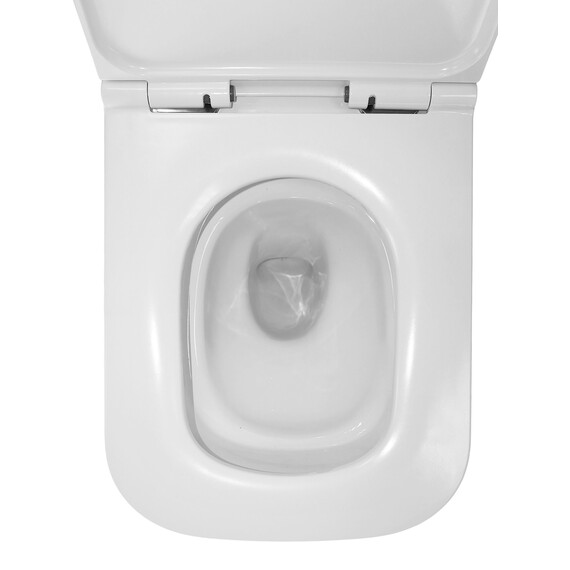 Унитаз подвесной безободковый Azario Legenda AZ-2305-AS с тонкой крышкой микролифт (Система смыва Торнадо) - фото 11