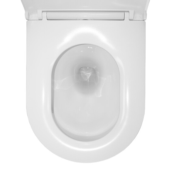 Унитаз подвесной безободковый Azario Fora AZ-0017-UQ3 с крышкой микролифт (Система смыва торнадо) - фото 10