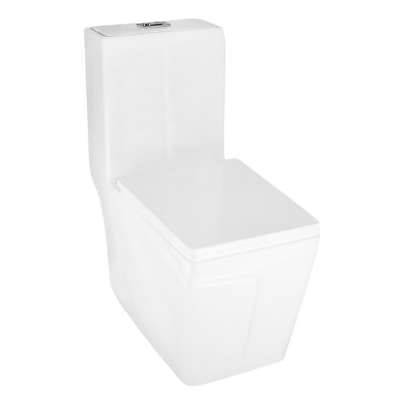 Унитаз-моноблок безободковый Azario RAYO AZ-6385 с крышкой микролифт - фото 2