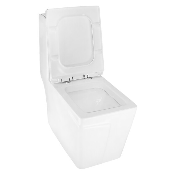 Унитаз-моноблок безободковый Azario RAYO AZ-6385 с крышкой микролифт - фото 4