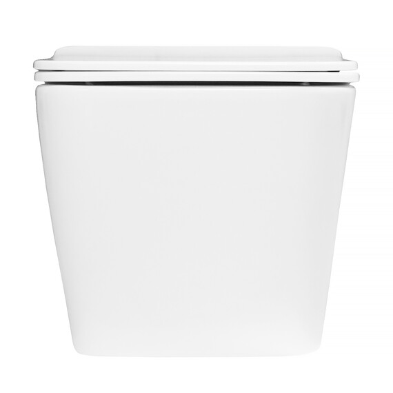 Унитаз подвесной Azario Indor AZ-9004WT с тонкой крышкой микролифт (Система смыва Торнадо) - фото 12