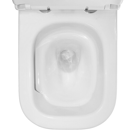Унитаз подвесной безободковый Azario RIANO AZ-2808E с крышкой микролифт (Система смыва торнадо) - фото 8