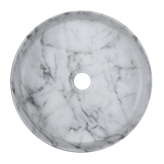 Раковина-чаша Azario 35 см AZ-3134-M820, светлый мрамор - фото 2