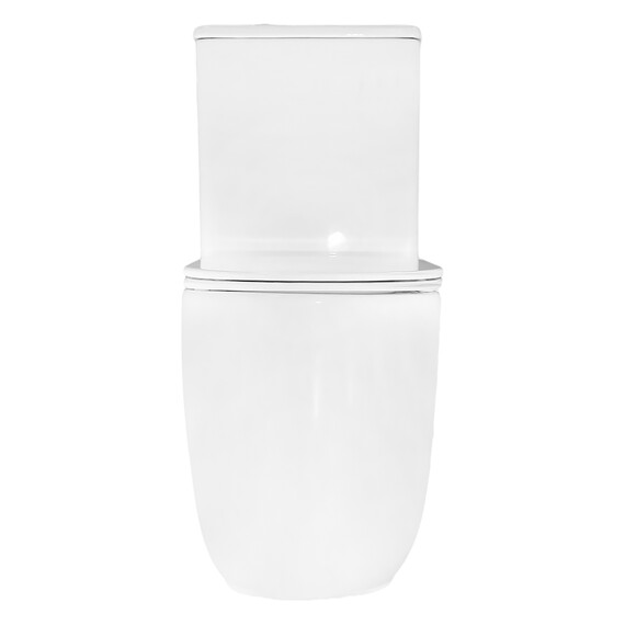 Унитаз-компакт безободковый Azario RIANO AZ-1307A с крышкой микролифт (система смыва Торнадо) - фото 12