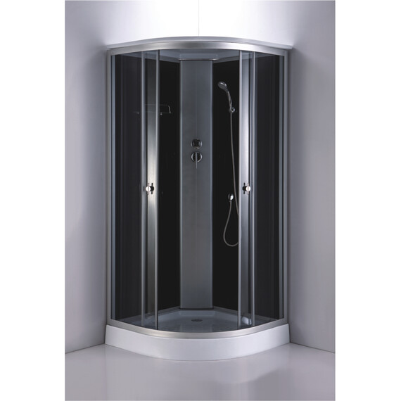 Душевая кабина Loranto 90x90 см CS-881EA13TM/B-90, хром/прозрачное - фото 2