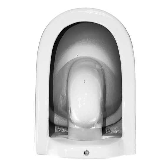 Унитаз подвесной безободковый Azario Uno AZ-2380 с тонкой крышкой микролифт - фото 15