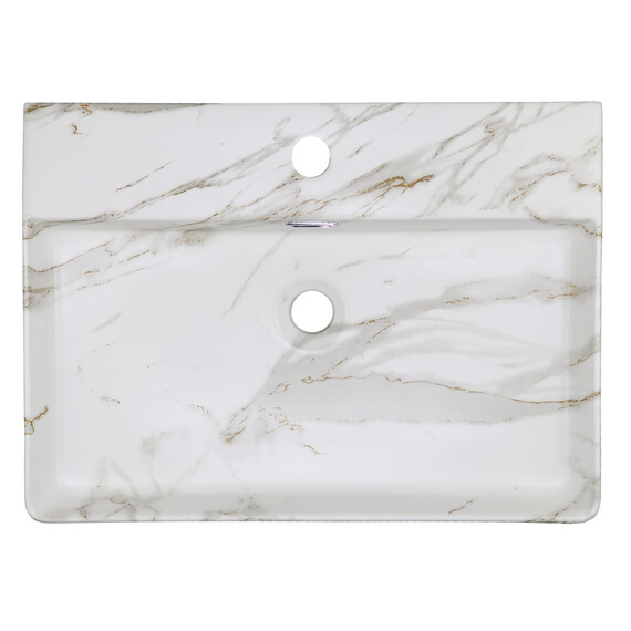 Раковина-чаша Azario 60 см AZ-2173-M845, светлый мрамор - фото 2