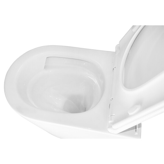 Унитаз подвесной безободковый Azario LANDER AZ-2802E с тонкой крышкой микролифт (Система смыва торнадо) - фото 7