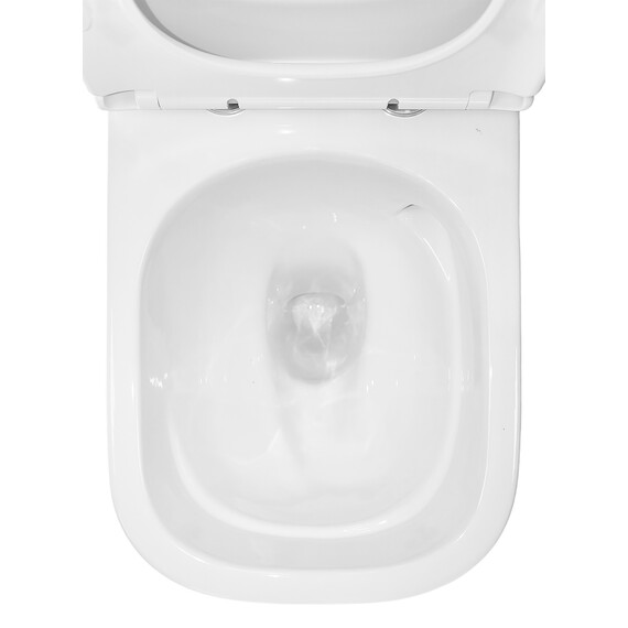 Унитаз-компакт безободковый Azario RIANO AZ-1305A с крышкой микролифт (система смыва Торнадо) - фото 7