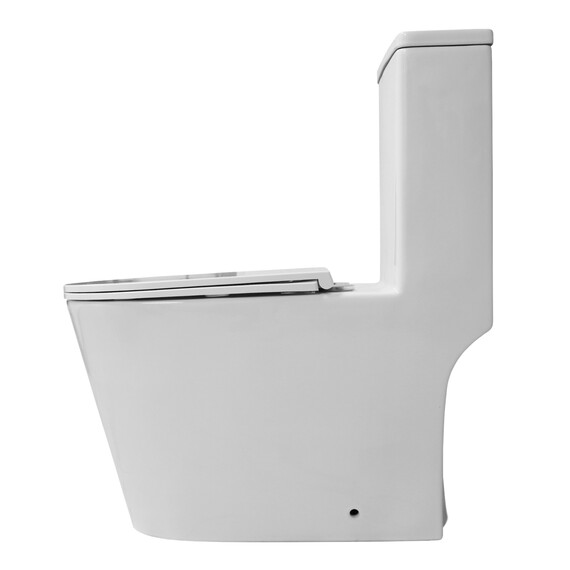 Унитаз-моноблок Azario Eagle AZ-80673 с тонкой крышкой микролифт (Система смыва Торнадо) - фото 12