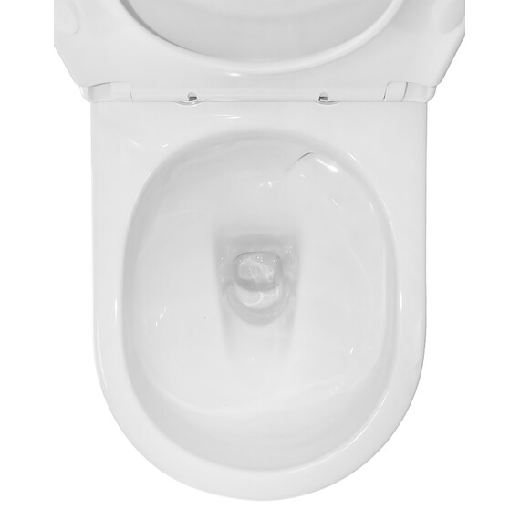 Унитаз-компакт безободковый Azario LANDER AZ-1257A с крышкой микролифт (система смыва Торнадо) - фото 7