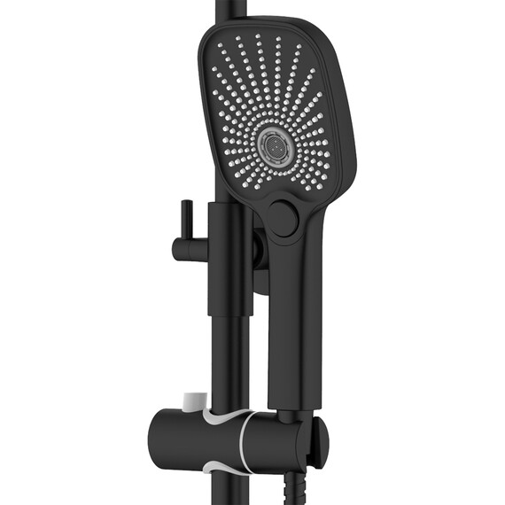 Душевая стойка Azario Lursy AZ-K2349B, чёрный матовый - фото 3