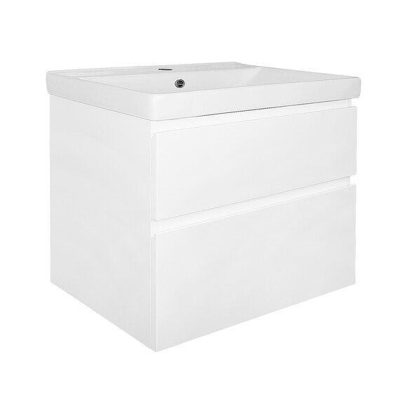 Тумба подвесная с раковиной Azario Мила 60 см CS00091362, белый матовый - фото 2