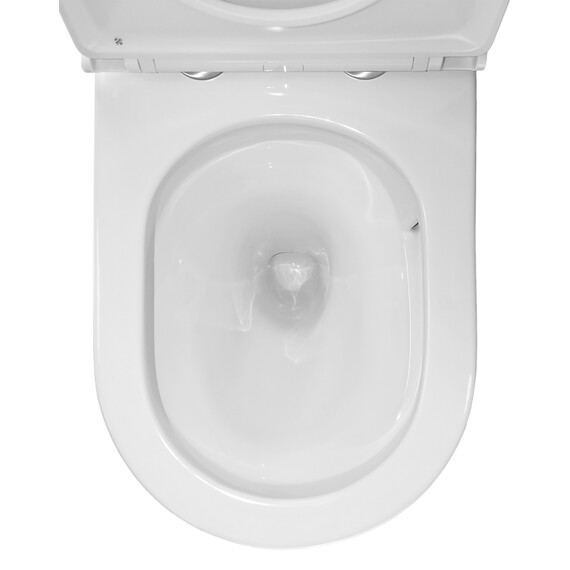 Унитаз-компакт безободковый Azario Margo AZ-2125-UQ1 с крышкой микролифт (система смыва Торнадо) - фото 7