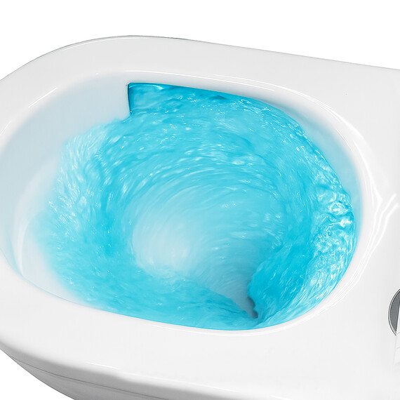 Унитаз подвесной безободковый Azario Fora AZ-0017-UQ3 с крышкой микролифт (Система смыва торнадо) - фото 16