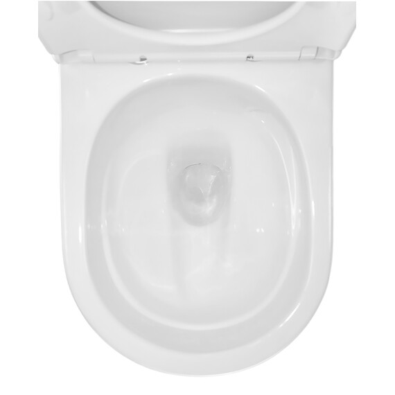 Унитаз-компакт безободковый Azario RIANO AZ-1307A с крышкой микролифт (система смыва Торнадо) - фото 7
