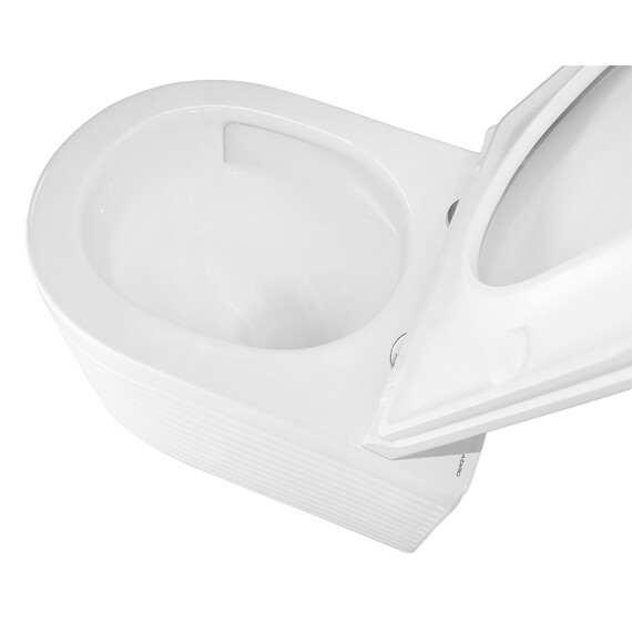 Унитаз подвесной безободковый Azario Luzio AZ-098-UQ (система смыва Торнадо) с тонкой крышкой микролифт - фото 7