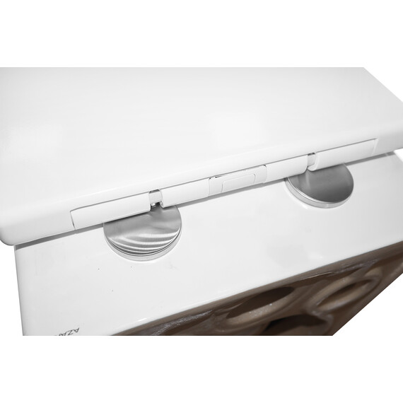 Унитаз подвесной безободковый Azario BONELLE AZ-2801E с тонкой крышкой микролифт (Система смыва торнадо) - фото 11