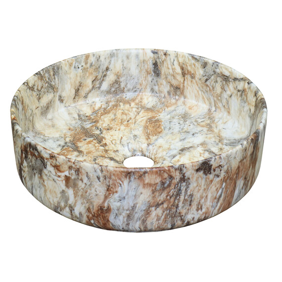 Раковина-чаша Azario 35 см AZ-3134-M830, коричневый мрамор - фото 3