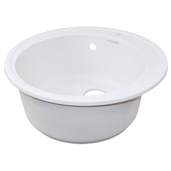 Кухонная мойка Azario Solo CS00105233, белый крап - фото 2