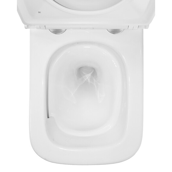 Унитаз подвесной безободковый Azario FOTE AZ-116-UQ3 с тонкой крышкой микролифт (Система смыва торнадо) - фото 9