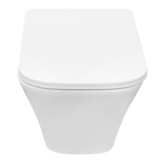 Унитаз подвесной безободковый Azario Nove AZ-9321B с тонкой крышкой микролифт - фото 3