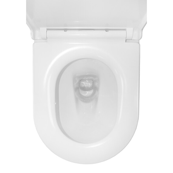 Унитаз-компакт безободковый Azario LANDER AZ-1257A с крышкой микролифт (система смыва Торнадо) - фото 8