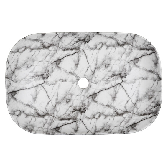 Раковина-чаша Azario 60 см AZ-2143-P-M805, тёмный мрамор - фото 2