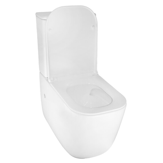 Унитаз-компакт безободковый Azario RIANO AZ-1305A с крышкой микролифт (система смыва Торнадо) - фото 3