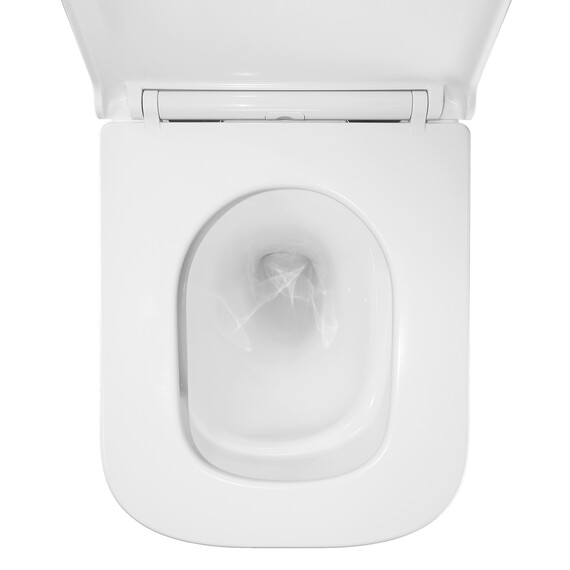 Унитаз подвесной безободковый Azario FOTE AZ-116-UQ3 с тонкой крышкой микролифт (Система смыва торнадо) - фото 10