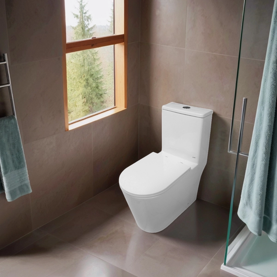 Унитаз-моноблок Azario Eagle AZ-80673 с тонкой крышкой микролифт (Система смыва Торнадо) - фото 15