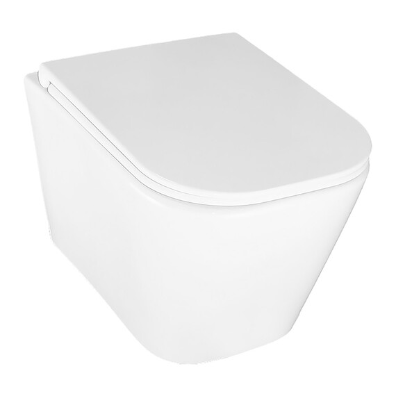 Унитаз подвесной безободковый Azario ESCONDA AZ-2805E с крышкой микролифт (Система смыва торнадо) - фото 3